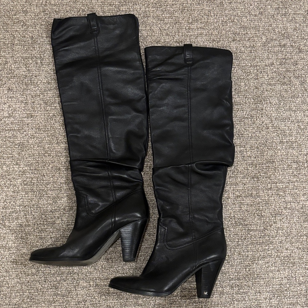 Michael Kors Black Over the Knee Boots